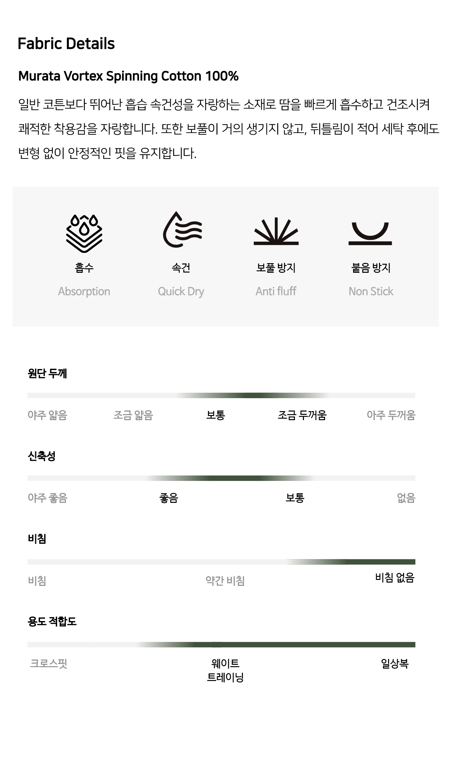 카키그라도 UA-022 세미오버핏 슬리브리스 제품 정보